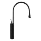 Solid Brass Matte Black 360° Swivel Spout Tall Basin Mixer Tap - NZHomeware