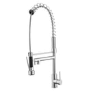 Spring Chrome Commercial Double Spout Kitchen/Laundry Sink Mixer Taps Swivel Kitchen Tapware - NZHomeware