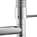 Spring Chrome Commercial Double Spout Kitchen/Laundry Sink Mixer Taps Swivel Kitchen Tapware - NZHomeware