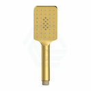 Square 3 Functions Brushed Yellow Gold Rainfall Hand Held Shower Head Only - NZHomeware