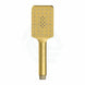 Square 3 Functions Brushed Yellow Gold Rainfall Hand Held Shower Head Only - NZHomeware