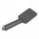 Square 3 Functions Gunmetal Grey Rainfall Hand Held Shower Head Only - NZHomeware