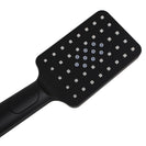 Square 3 Functions Matte Black Rainfall Hand Held Shower Head Only - NZHomeware