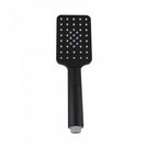 Square 3 Functions Matte Black Rainfall Hand Held Shower Head Only - NZHomeware