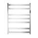 Square 7Bars 800Hx600Wx120D mm Heated Towel Rack With Timer Chrome - NZHomeware