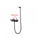 Square Black Handheld Shower With Water Spout & Mixer Diverter - NZHomeware