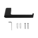 Square Black Toilet Paper Holder Wall Mounted - NZHomeware