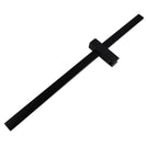 Square Black Wall Mounted Sliding Rail with Handheld Shower and Water Hose & Wall Connector - NZHomeware