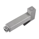Square Brass Brushed Nickel Toilet Bidet Spray Kit with 1.2m PVC Hose - NZHomeware