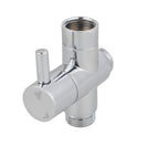 Square Brass Brushed Nickel Toilet Bidet Spray Wash Kit Diverter Set with 1.2m PVC Hose - NZHomeware