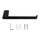 Square Brass Matt Black Towel Holder Towel Hook Wall Mounted - NZHomeware