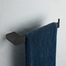Square Brass Matt Black Towel Holder Towel Hook Wall Mounted - NZHomeware