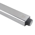 Square Chrome ABS Handheld Shower Head With Water Hose - NZHomeware
