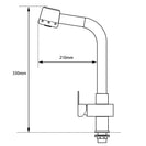 Square Chrome Pull Out Kitchen/Laundry Sink Mixers Swivel Kitchen Tapware - NZHomeware