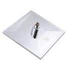 Square Chrome Rainfall Shower Head with Ceiling Mounted Shower Arm - NZHomeware