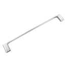 Square Chrome Single Towel Rail 600mm Solid Brass Wall Mounted - NZHomeware