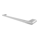 Square Chrome Single Towel Rail 600mm Solid Brass Wall Mounted - NZHomeware