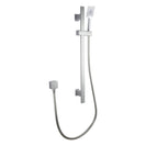 Square Chrome Sliding Shower Rail with 3 Functions Handheld Shower - NZHomeware