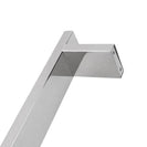 Square Chrome Sliding Shower Rail with Handheld Shower Wall Connector Set - NZHomeware