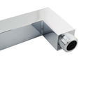 Square Chrome Stainless steel Wall Mounted Shower Arm 400mm - NZHomeware