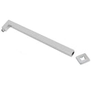 Square Chrome Stainless steel Wall Mounted Shower Arm 400mm - NZHomeware