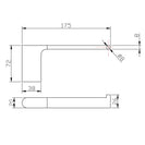 Square Chrome Toilet Paper Holder Wall Mounted - NZHomeware