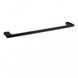 Square Matt Black Single Towel Rail 600mm Solid Brass Wall Mounted - NZHomeware
