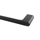 Square Matt Black Single Towel Rail 600mm Solid Brass Wall Mounted - NZHomeware