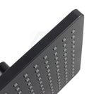 Square Matte Black 200mm ABS Shower Head with Ceiling Mounted Shower Arm - NZHomeware