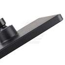 Square Matte Black 200mm ABS Shower Head with Ceiling Mounted Shower Arm - NZHomeware