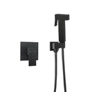 Square Matte Black Handheld Shower With Bidet Shower Mixer Tap Set - NZHomeware