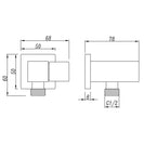 Square Matte Black Handheld Shower With Bidet Shower Mixer Tap Set - NZHomeware