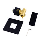 Square Matte Black Handheld Shower With Bidet Shower Mixer Tap Set - NZHomeware