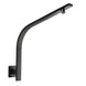 Square Nero Black Gooseneck Wall Shower Arm - NZHomeware