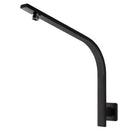 Square Nero Black Gooseneck Wall Shower Arm - NZHomeware