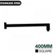 Square Nero Black Wall Mounted Shower Arm 400mm - NZHomeware
