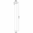 400mm Round Chrome Ceiling Shower Arm - NZHomeware