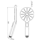 300mm Height Chrome Round Twin Shower Set Top Water Inlet - NZHomeware
