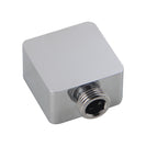 Water Inlet Shower Head Wall Elbow Square Brass Connector Connection Water Hose Inlet Chrome - NZHomeware