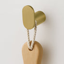 Stainless Steel Brushed Yellow Gold Robe Hook Wall Mounted - NZHomeware