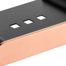 Stainless Steel Esperia Black & Rose Gold Soap Dish Holder Wall Mounted - NZHomeware