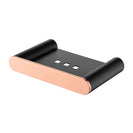 Stainless Steel Esperia Black & Rose Gold Soap Dish Holder Wall Mounted - NZHomeware