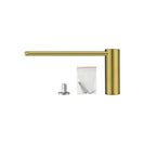 Stainless Steel Round Brushed Yellow Gold Toilet Paper Roll Holder Wall Mounted - NZHomeware