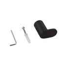 Stainless Steel Rumia Black Single Robe Hook Towel Holder Wall Mounted - NZHomeware