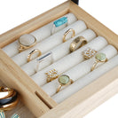 Tabletop Jewellery Organizer Stand 4 Tiers Earrings Holder Necklace Hook Jewelry Bracelet Watch Display Rack Ring Storage Shelf - NZHomeware
