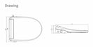 514x380mm Electric Intelligent Toilet Cover Seat with Auto Open/Close Lid and Instant Heating for toilet - NZHomeware