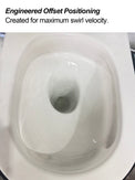 645x370x815mm Rimless Whirlpool FlushToilet Suite Back To Wall Two Piece Toilets Suite - NZHomeware