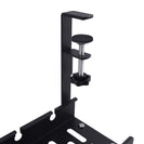 Under Desk Cable Management Organiser Tray Cord Holder Storage Office Home Rack Black - NZHomeware