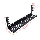 Under Desk Cable Management Organiser Tray Cord Holder Storage Office Home Rack Black - NZHomeware