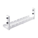 Under Desk Cable Management Organiser Tray Cord Holder Storage Office Home Rack White - NZHomeware